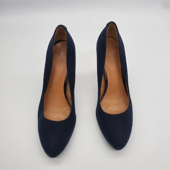 Nine West Wise Up Heels Women Size 8.5M Shoes Navy Blue - Picture 8 of 13